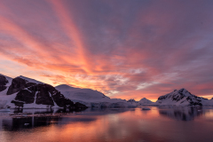 Sunset in Antarctica